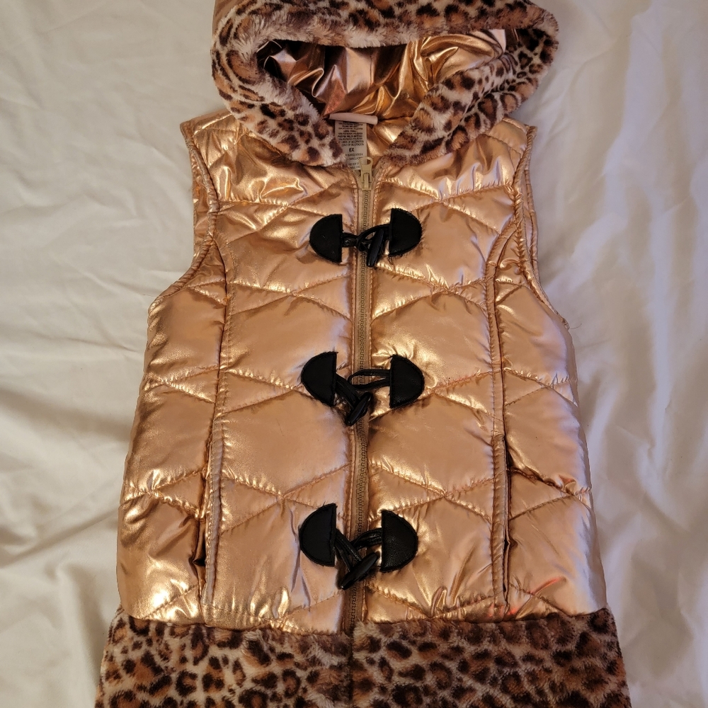 Gold girls vest